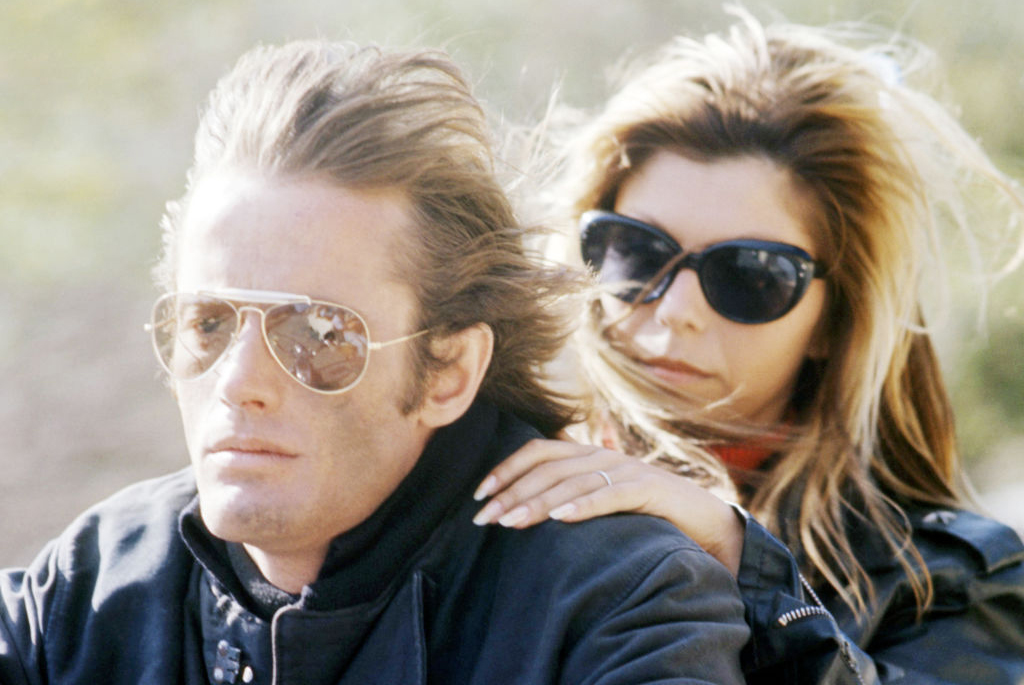 Fonda riding a motorcycle on The Wild Angels