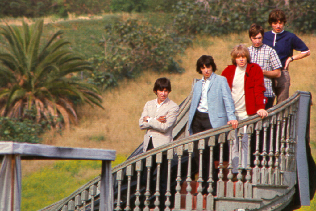 Rolling Stone on a staircase outside