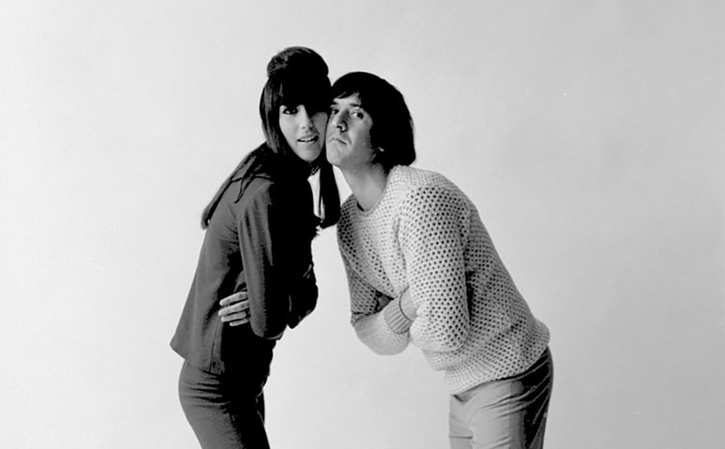Sonny and Cher during a photo shoot in 1964