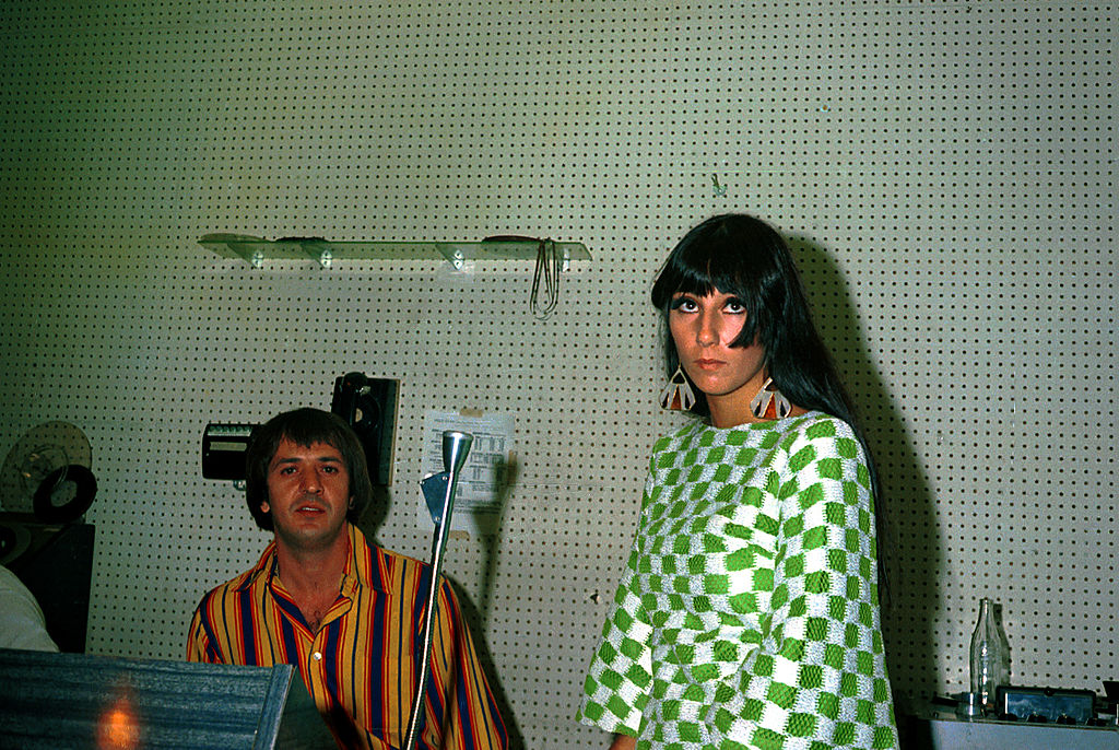 Sonny And Cher in the studio