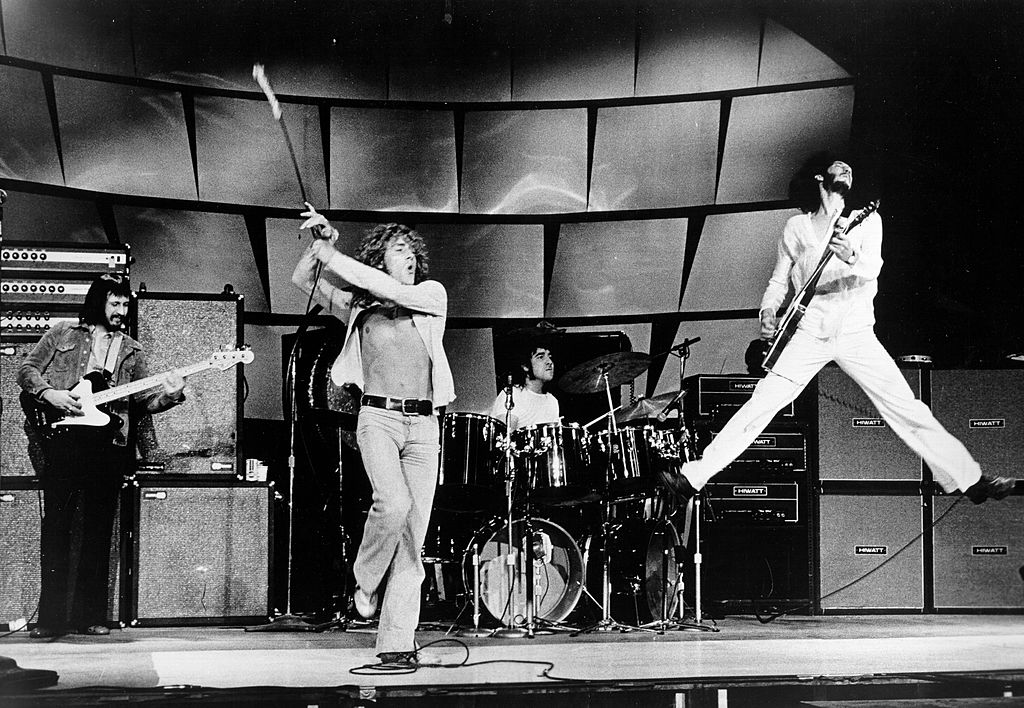 The Who performing on stage