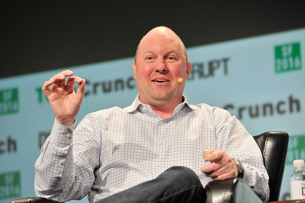 Entrepreneur Marc Andreessen speaks onstage
