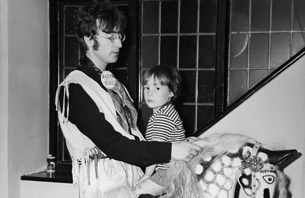 John Lennon and his son