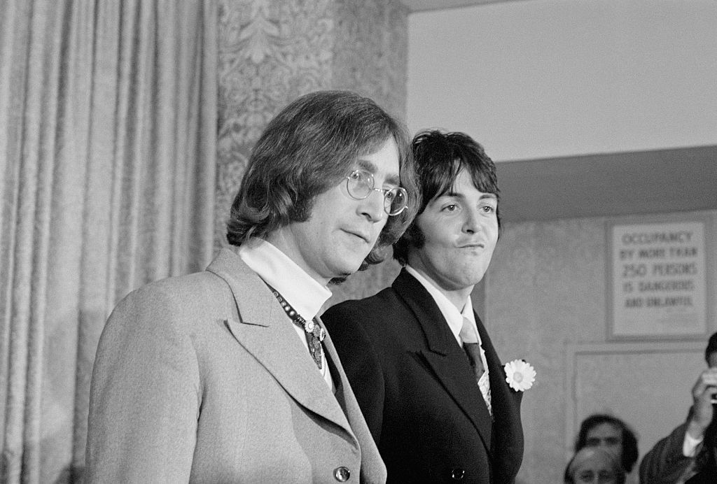 Lennon and McCartney announcing Apples Corps
