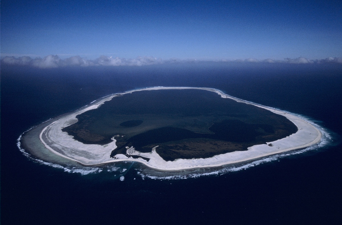Overview of the Clipperton Island is seen in the eastern Pacific.