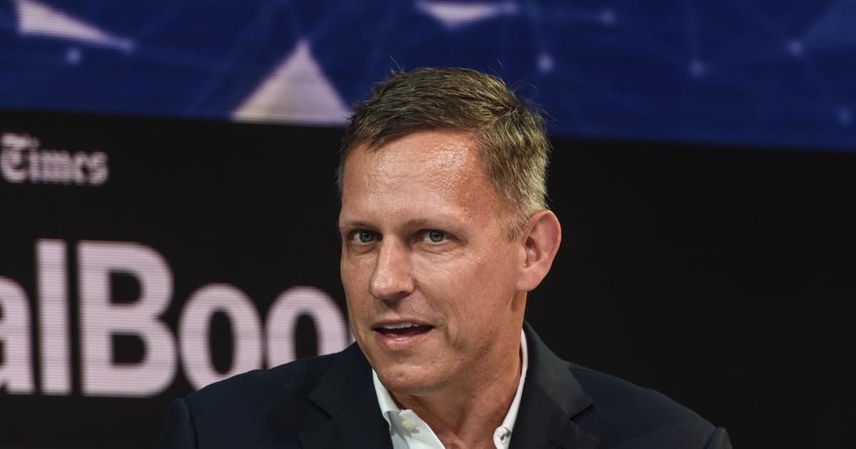 Peter Thiel, Partner, Founders Fund, speaks at the New York Times DealBook conference