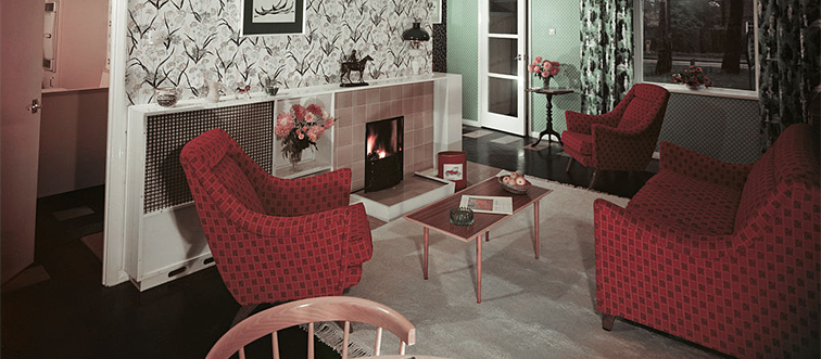 a 1950's sitting room