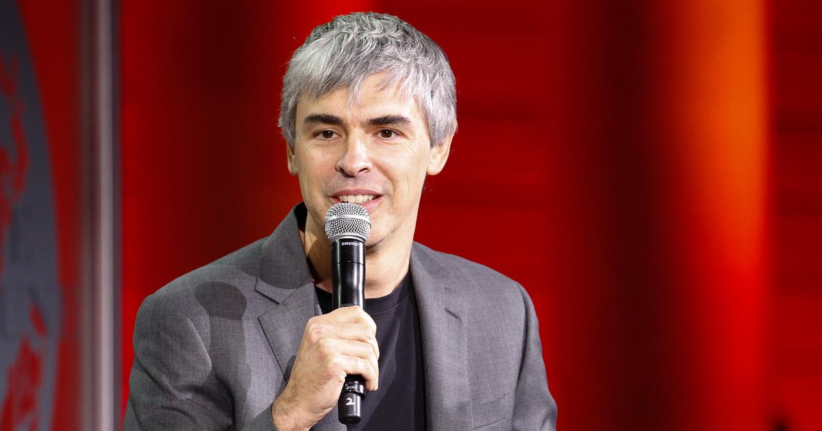 Larry Page speaks during the Fortune Global Forum