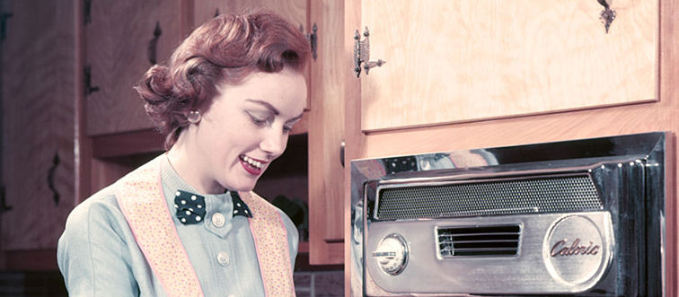 a woman working in the kitchen
