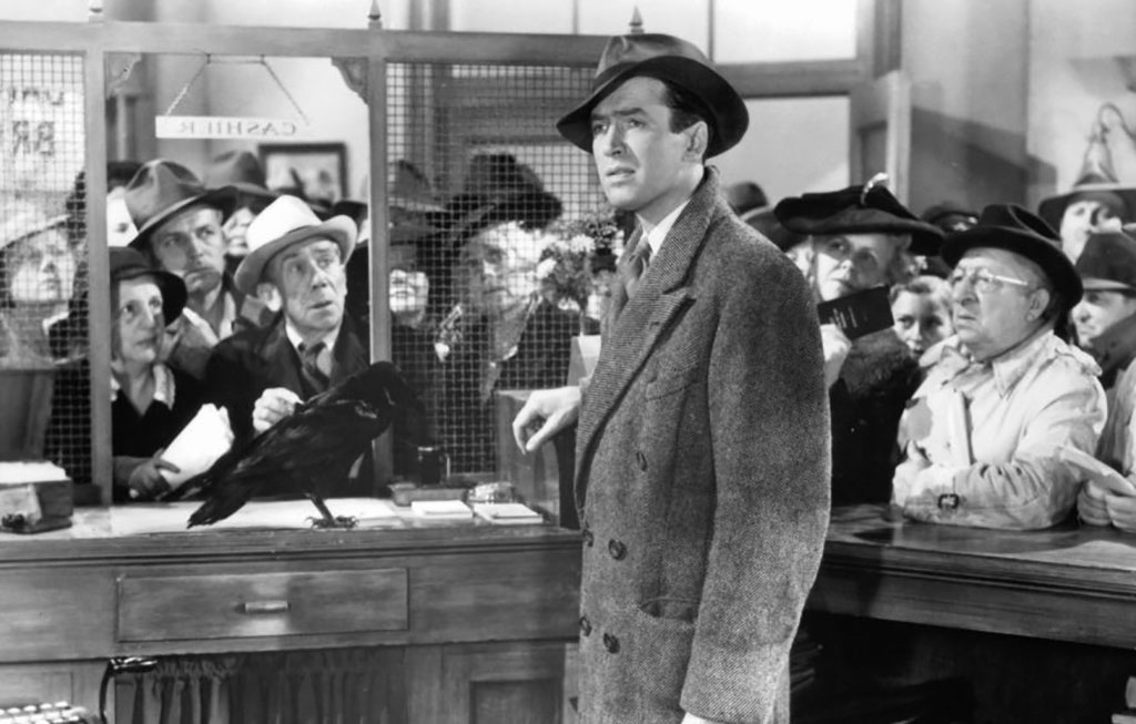 Stewart in It's A Wonderful Life 