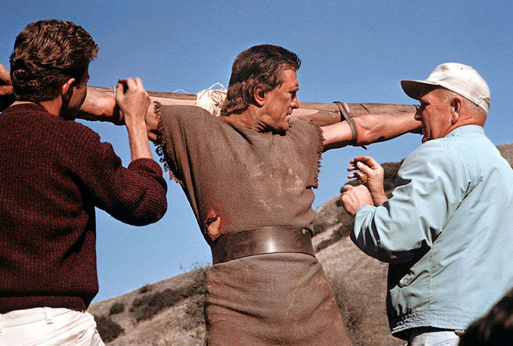 kirk douglas on the cross