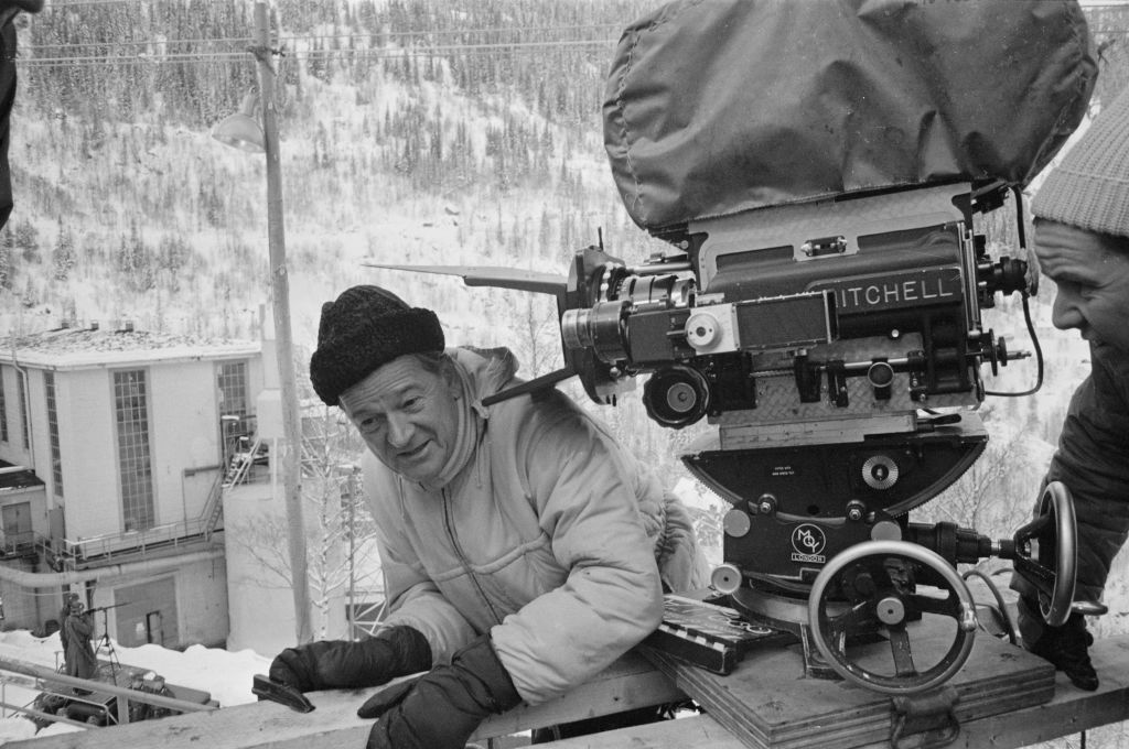 director anthony mann on set