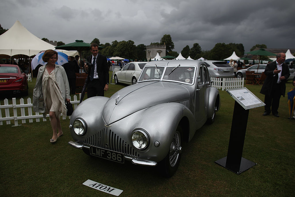 Silver Aston Martin