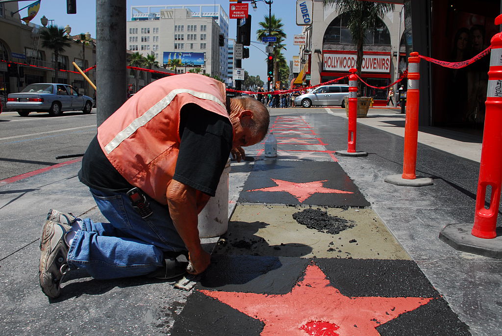 Man working on stars
