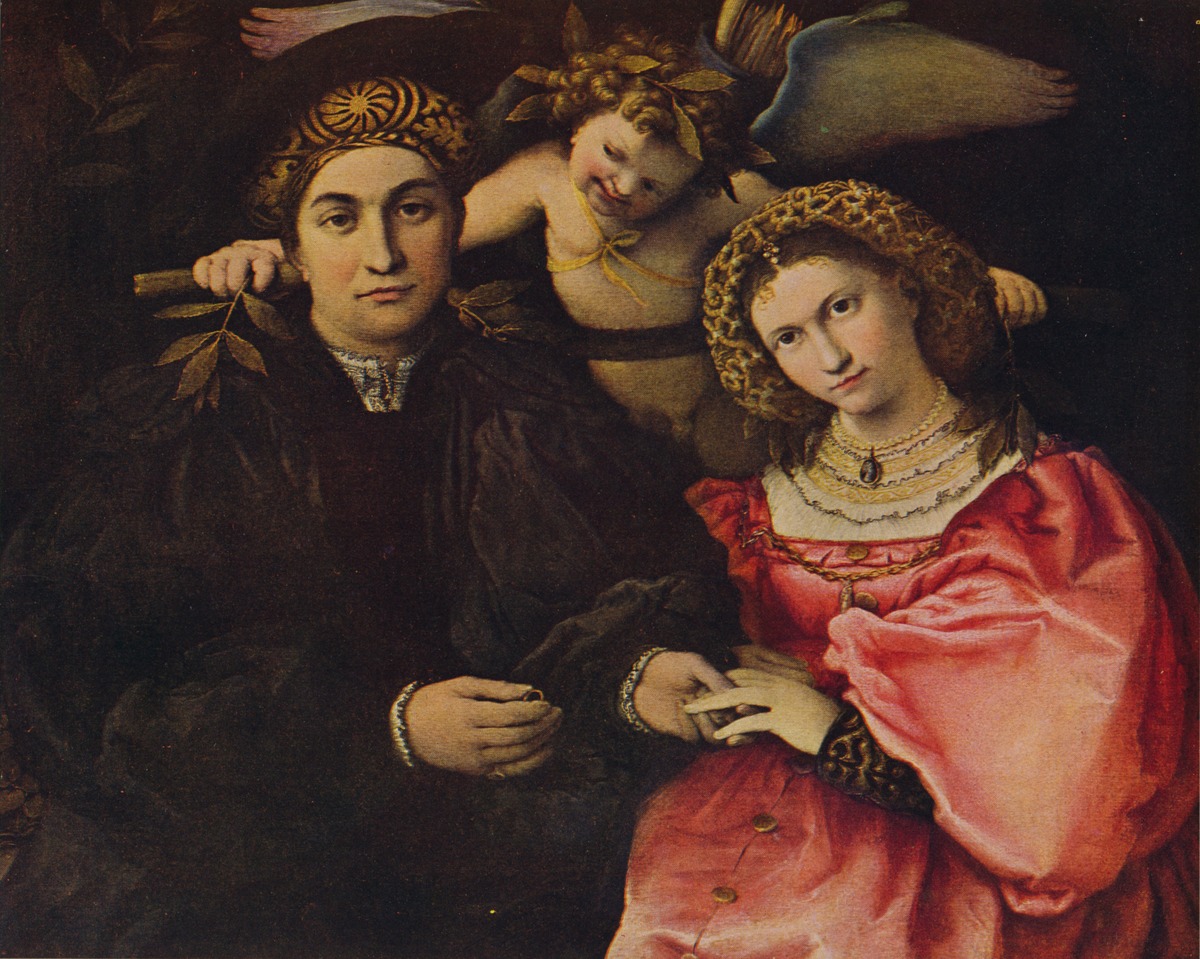 renaissance painting of man and wife