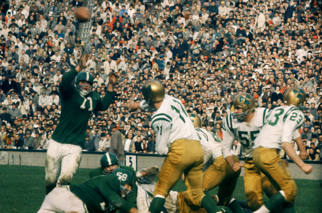 michigan playing notre dame in 1959