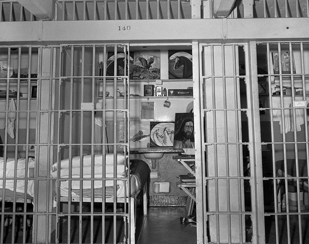 The cell pictured is like that of all the other prisoners on Alcatraz
