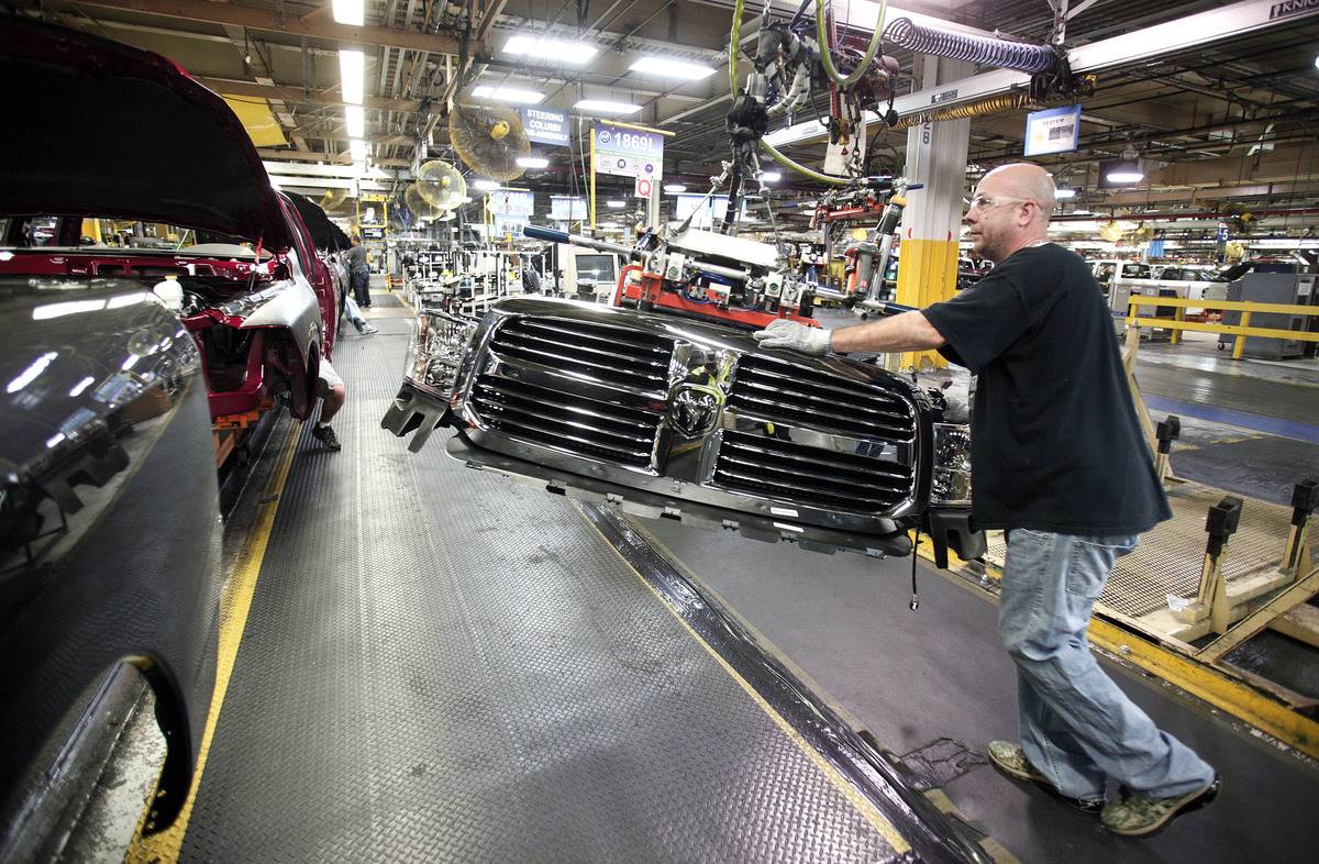 Chrysler Highlights Truck Assembly Plant In Warren, Michigan
