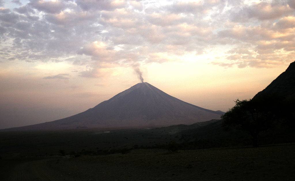 Smoking volcano