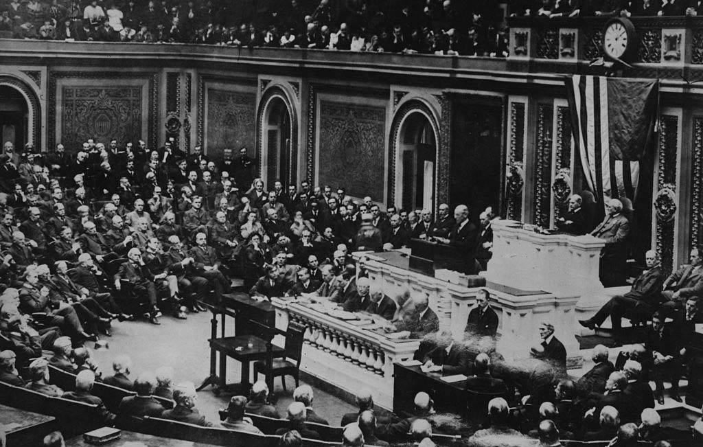 President Wilson with Congress