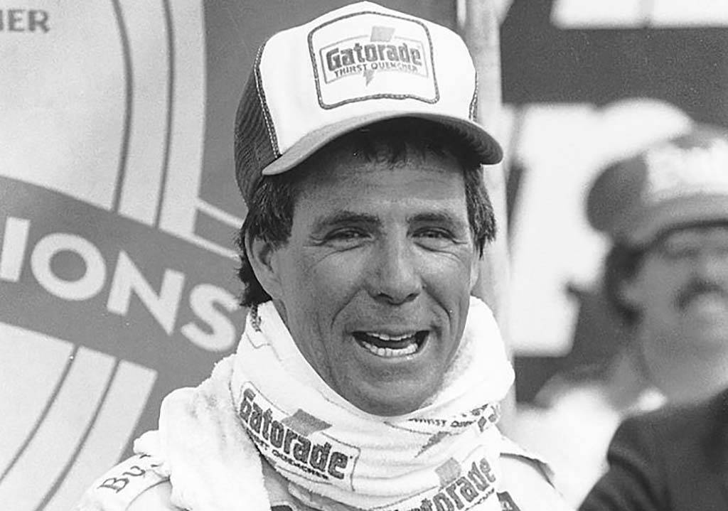 Waltrip with a broken neck