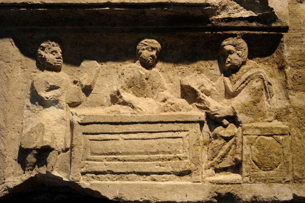 Relief on a Roman tomb