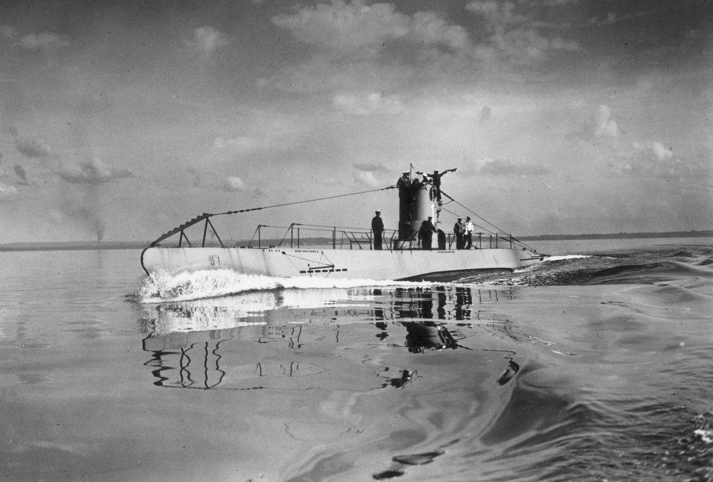 Submarine on the water