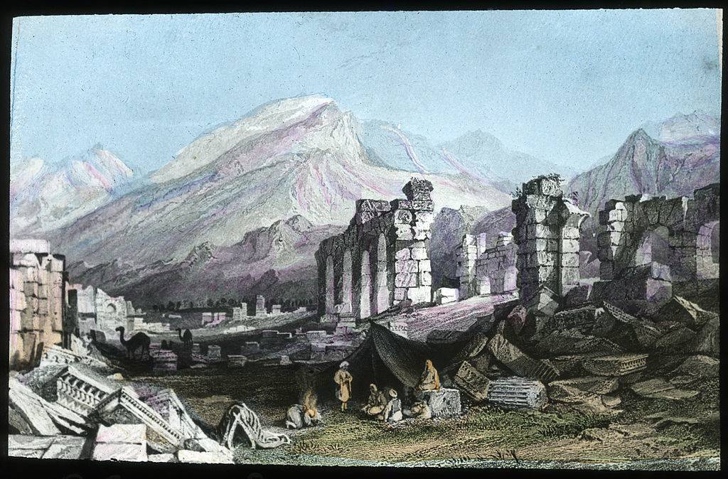 Painting of the ruins at Laodicea