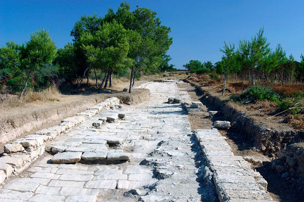 Ancient brick road 