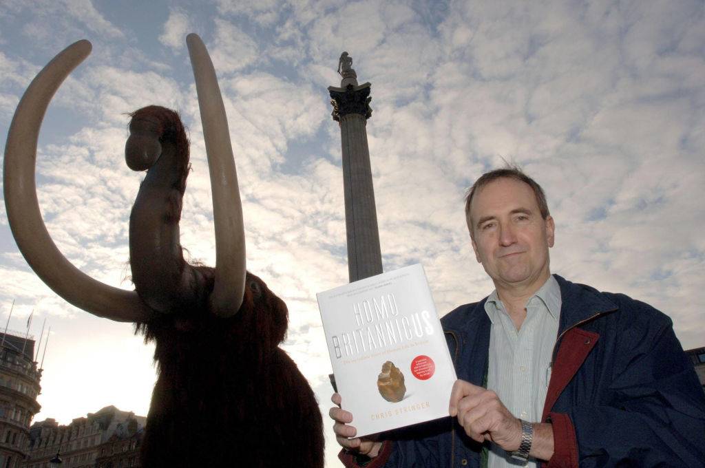 Stringer with his book 