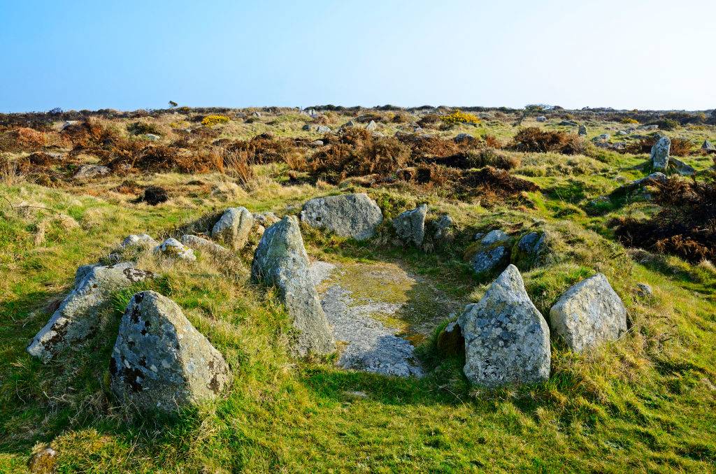 Remains of a roundhouse 