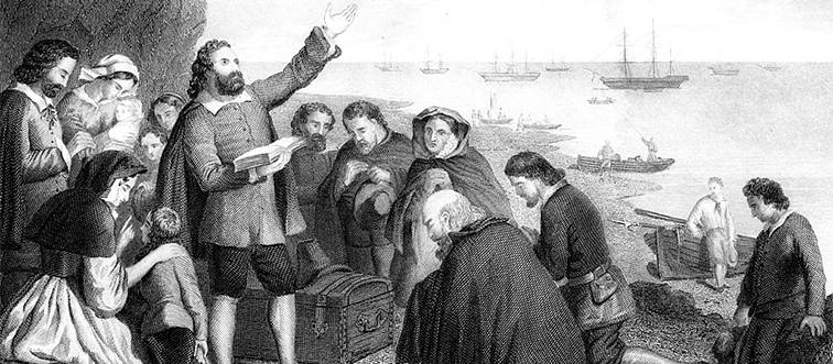 puritans gathered together