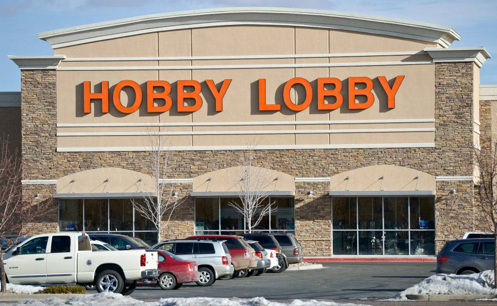 Exterior of Hobby Lobby store 