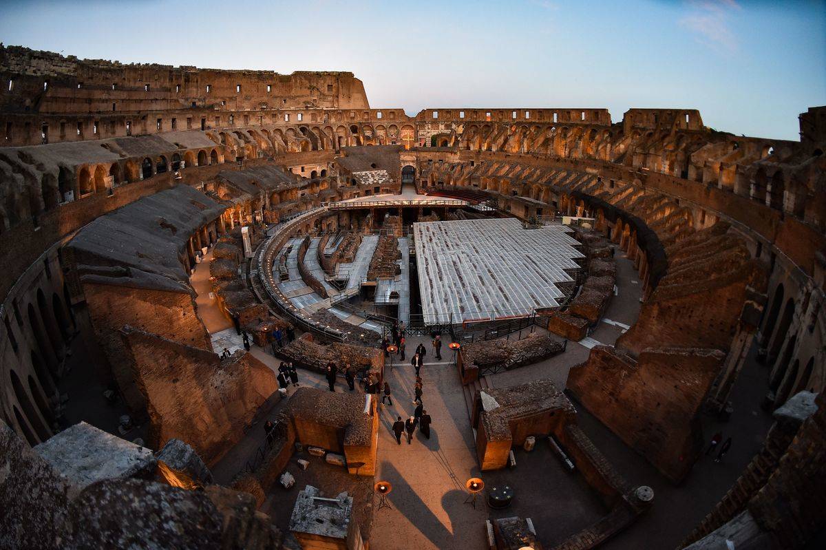 Under The Colosseum Is A Secret Storage Room