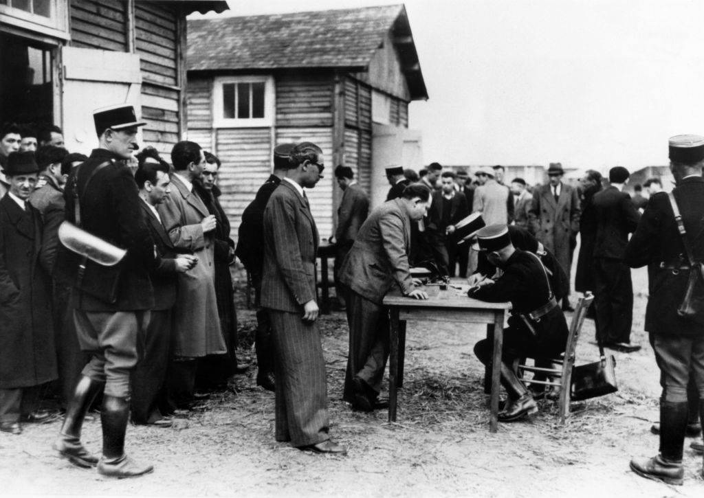 Prisoners being registered