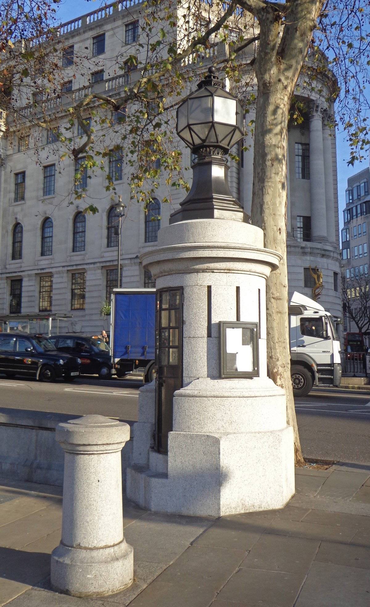 In London's Trafalgar Square There's A Tiny Police Station