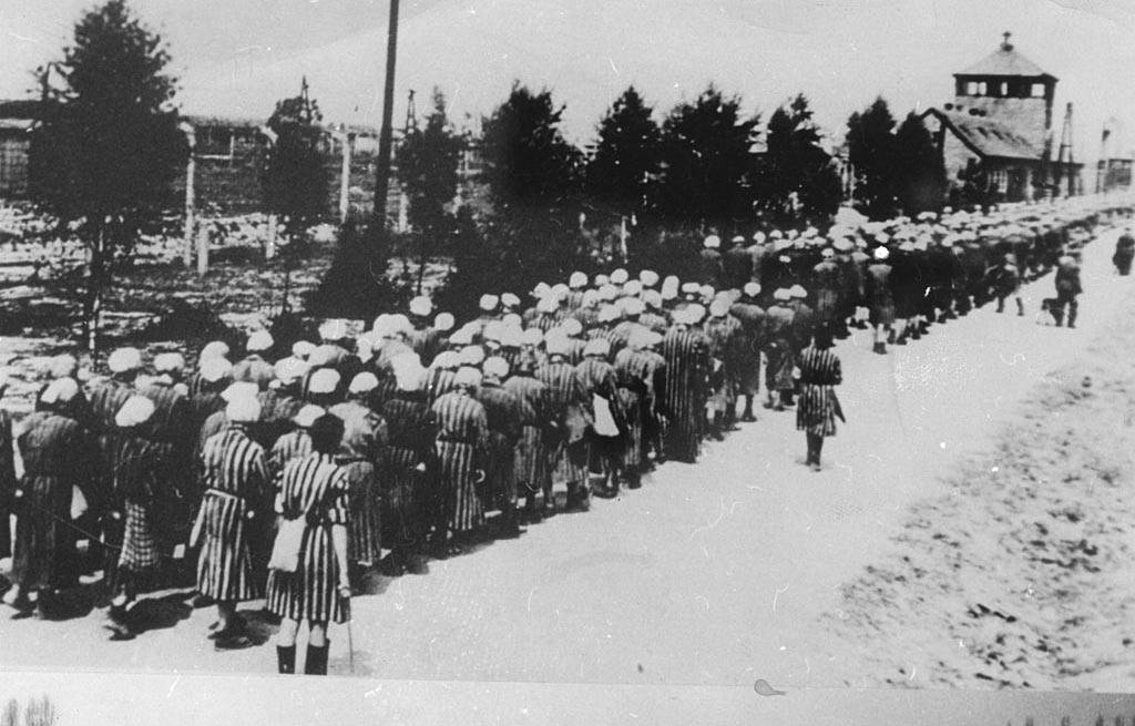 Prisoners lined up