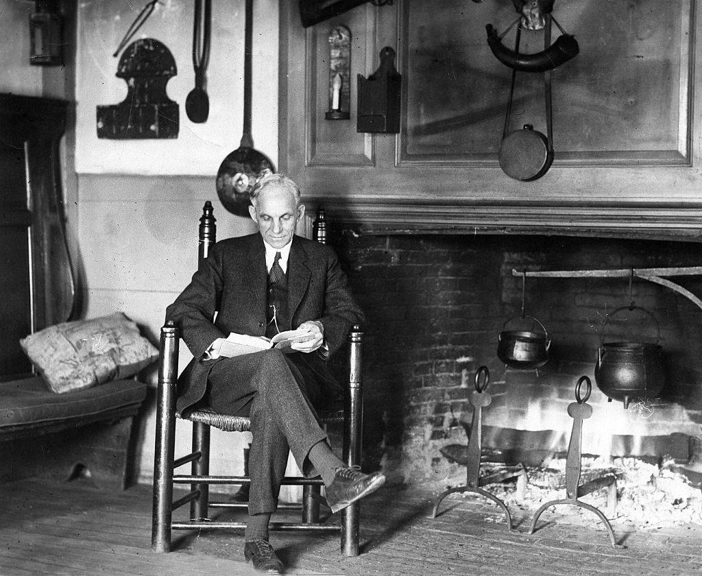 Ford sitting in a chair