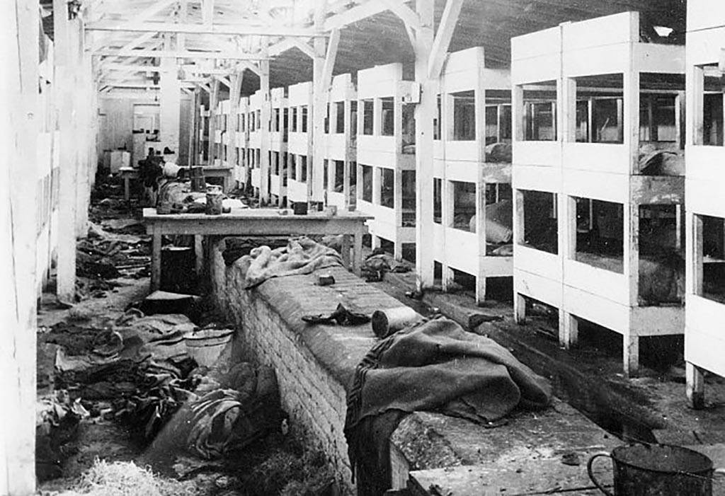 Inside the barracks