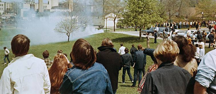 people gathered in a grassy area