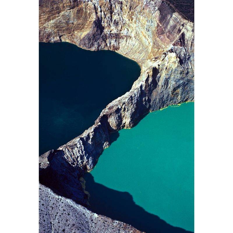 pools at Kelimutu in Indonesia