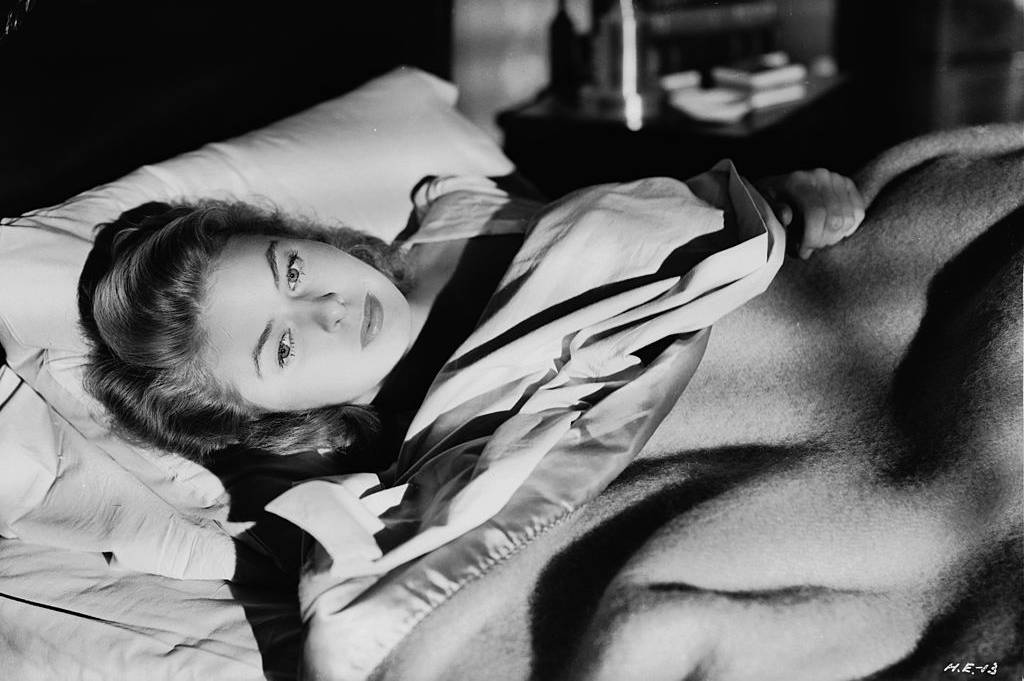 Ingrid Bergman in bed