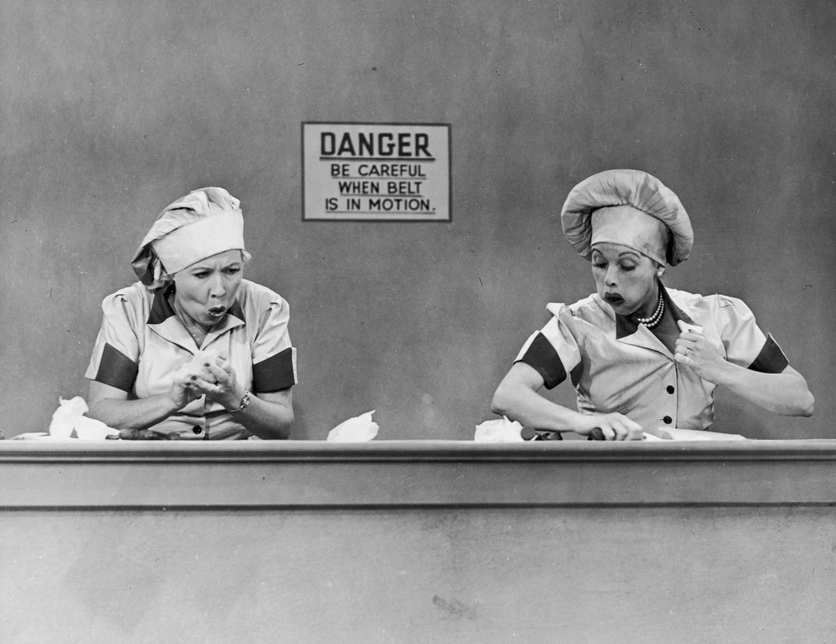 Lucy Vs. Candy Conveyor Belt - 1952