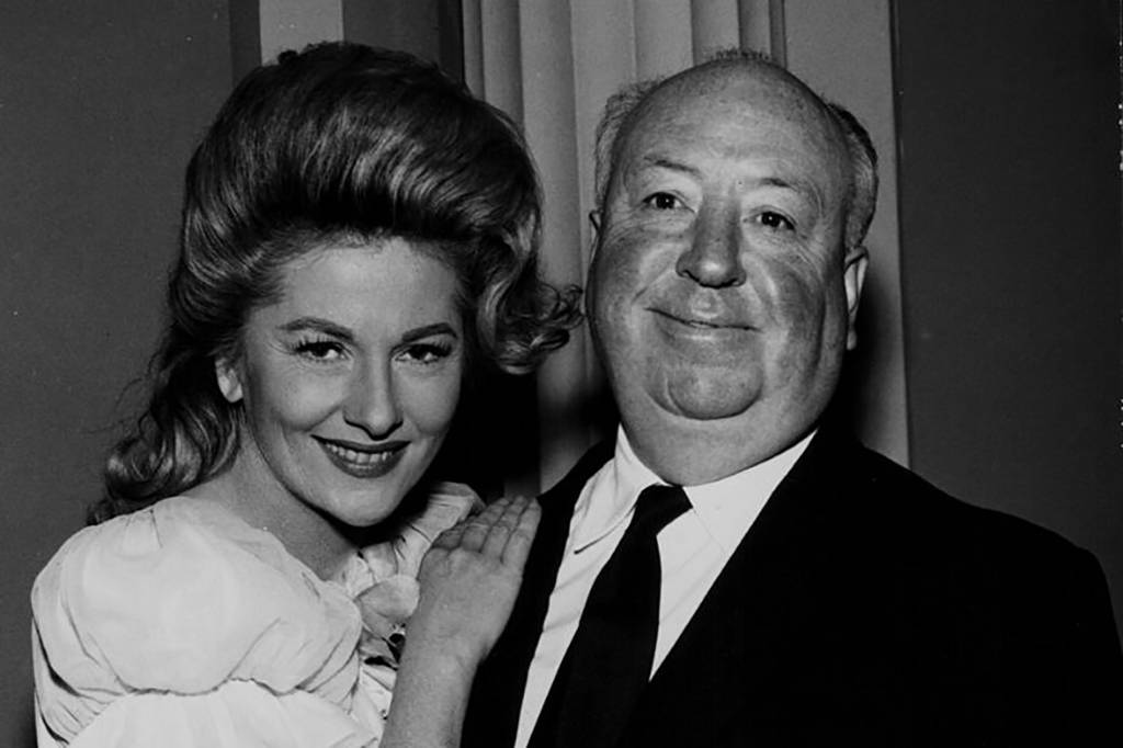 Hitchcock and Fontaine