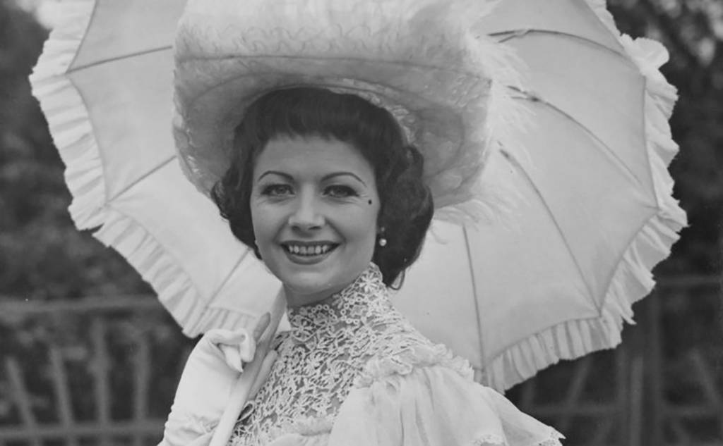 Lockwood with an umbrella