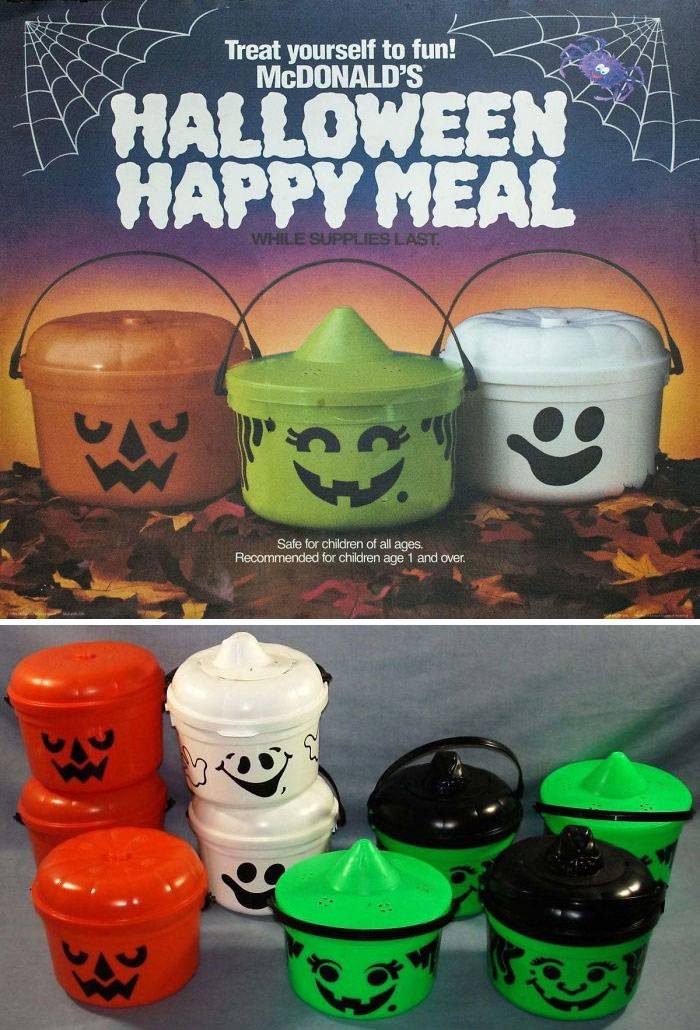 halloween happy meal buckets