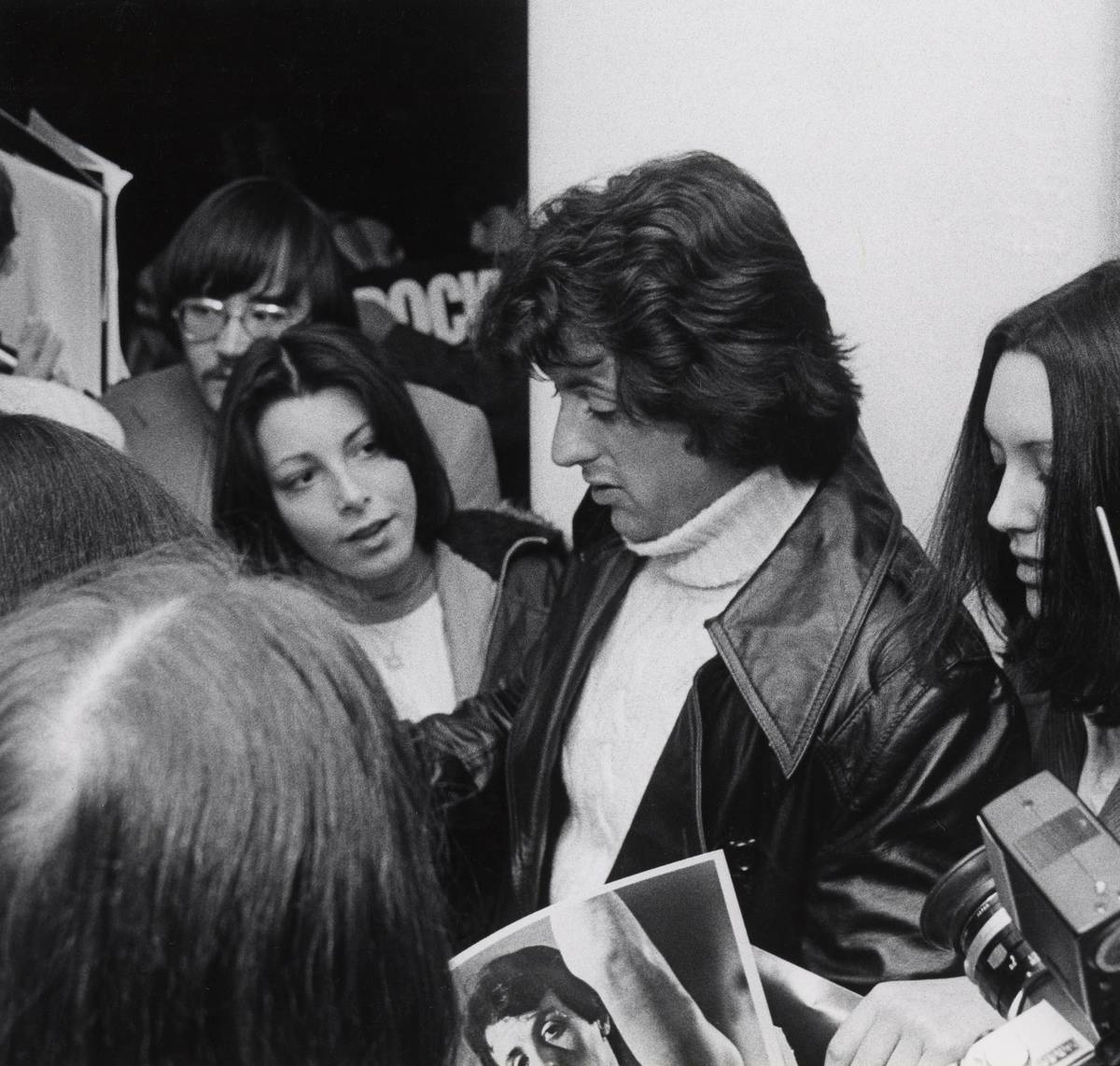 Sylvester Stallone Signing Rocky Autographs At The Premiere