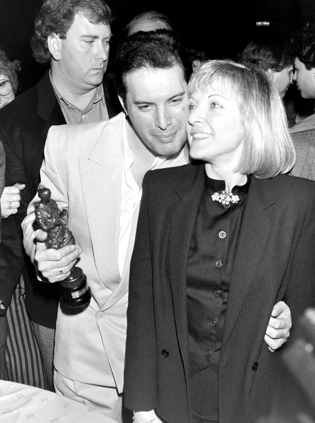 Freddie Mercury And Mary Austin At The Ivor Novello Awards (1987)