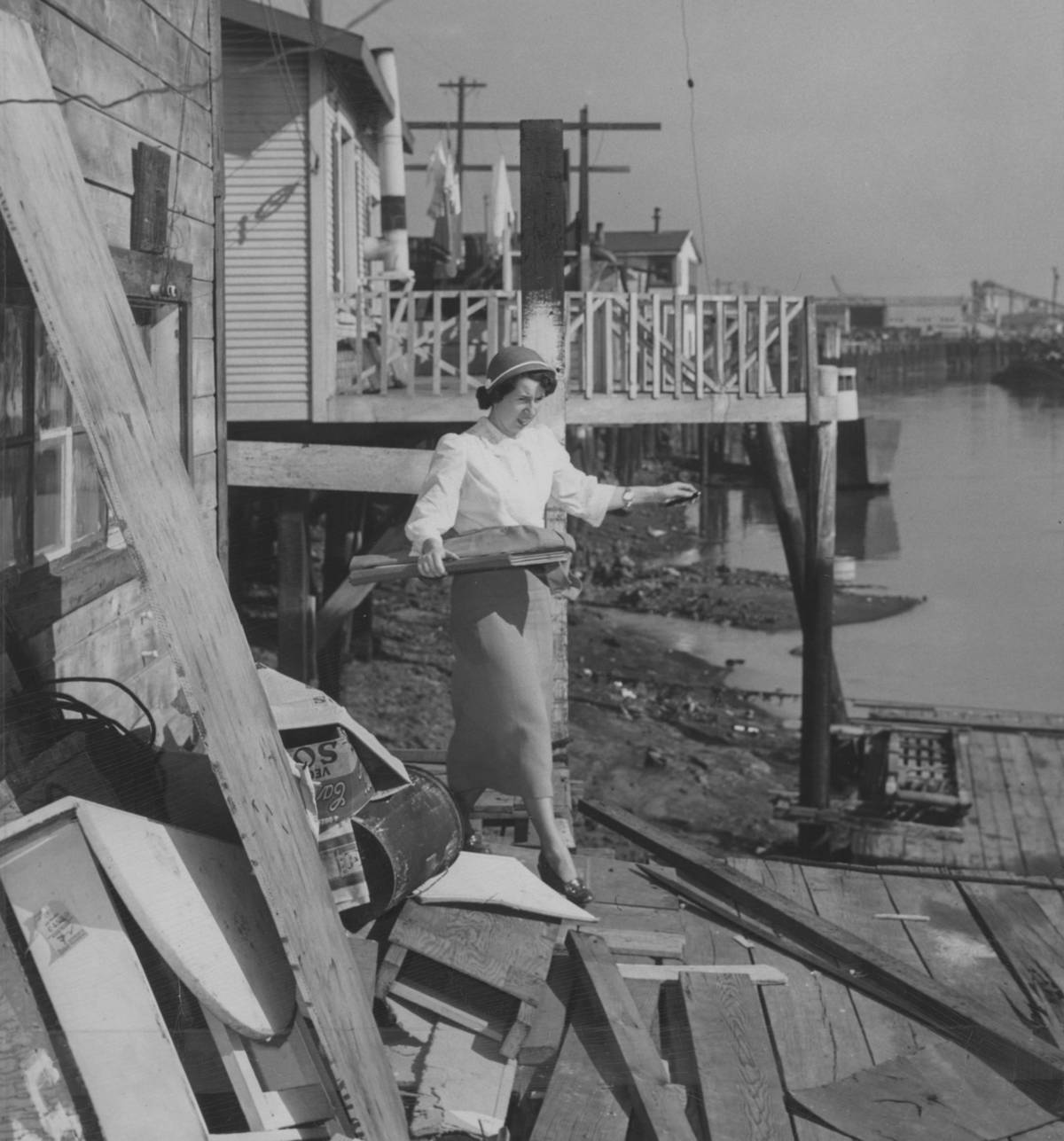 Marjorie Kelso Doing A Door By Door Census In 1950