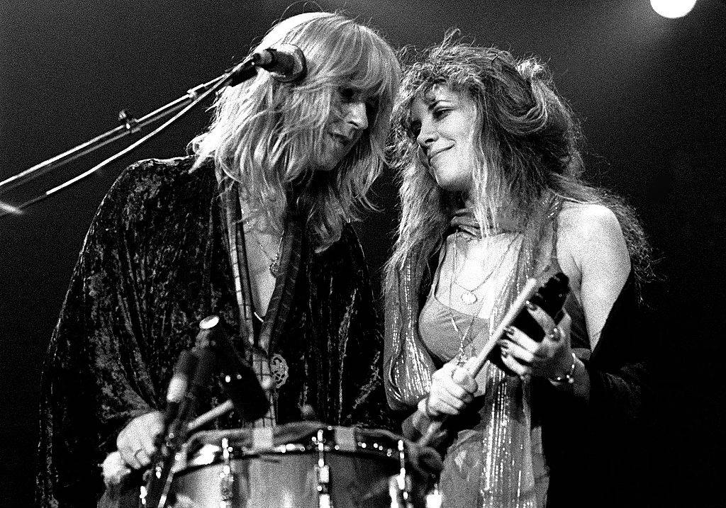 Fleetwood Mac, Rock and Roll Hall of Fame (Class of 1998) Christine McVie and Stevie Nicks perform at The Omni Coliseum
